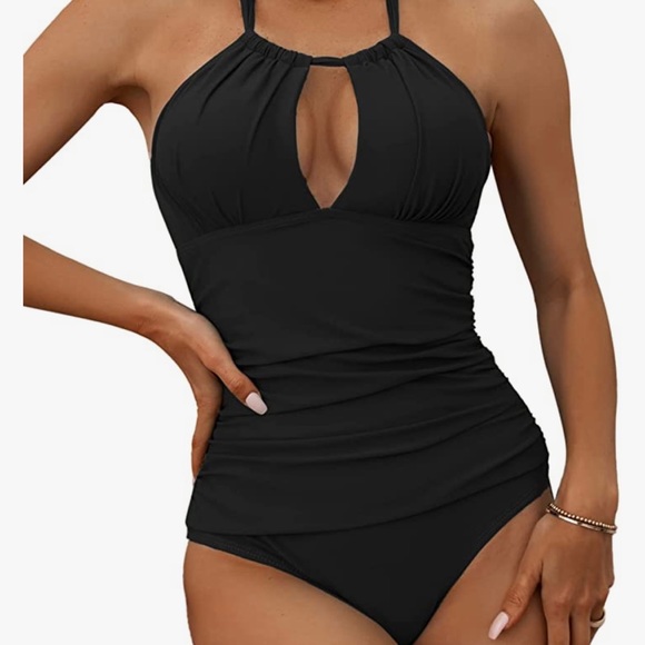 B2PRITY Other - B2PRITY Slimming One Piece Halter Retro Tummy Control Size Medium Swimsuit
